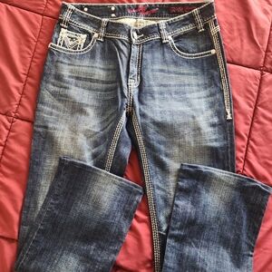 Rock Revival Dark Blue Bootcut Jeans